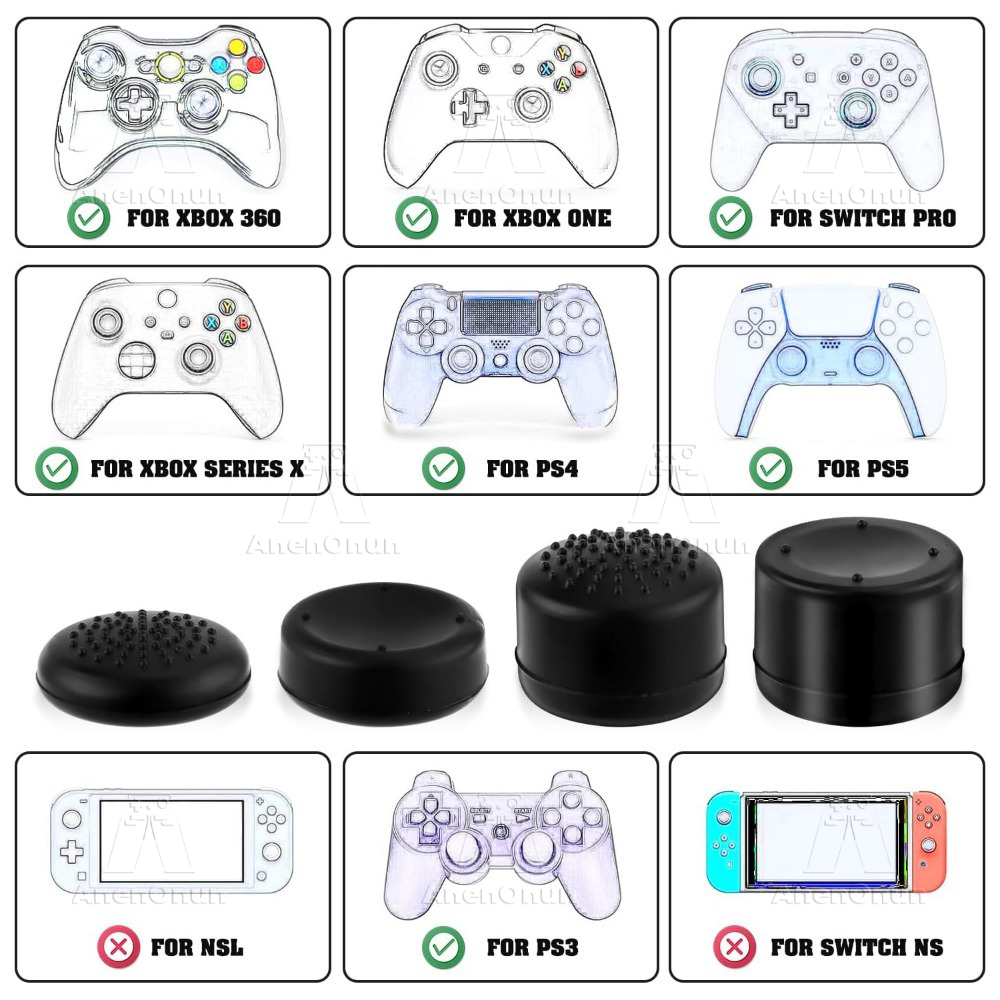 8PCS Thumb Grip Cap Controller - Gaming Accessories Ps4 recensione e prezzo