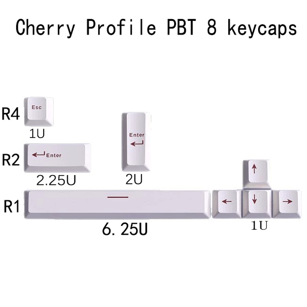 Keycap Cherry Profile in PBT p - Gaming Accessories Aesthetic recensione e prezzo